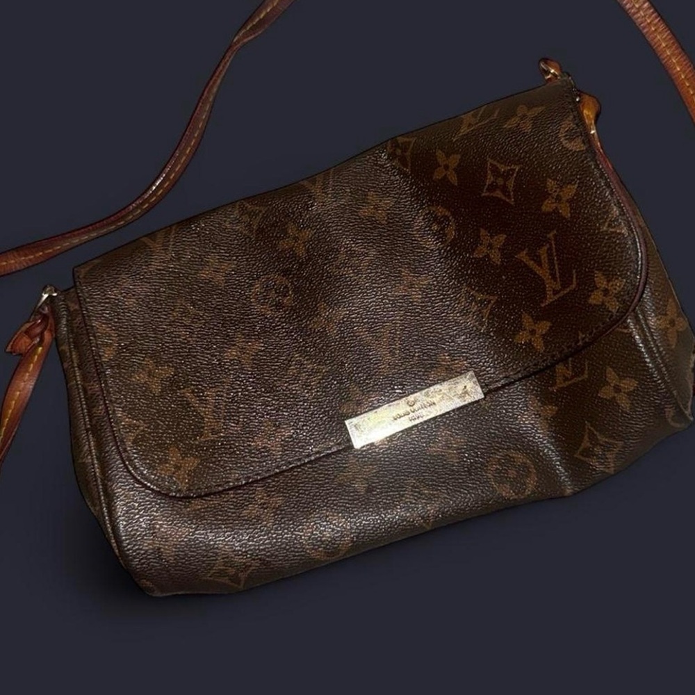 Louis Vuitton Monogram Canvas Crossbody in Dark Brown